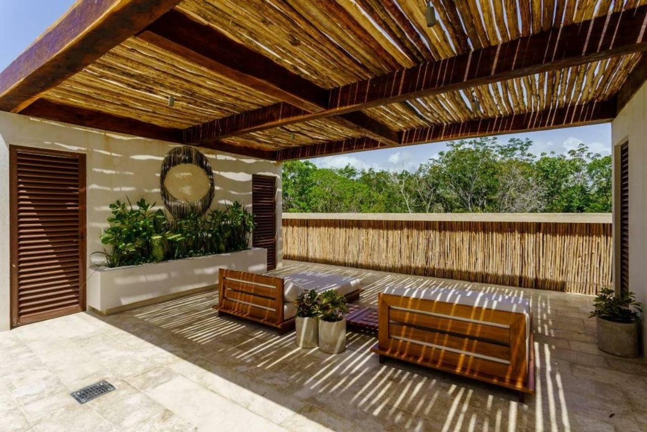 Jungle Luxury In Private Residential Area & Stunning Rooftop By Stella Rentals Tulum Exterior foto